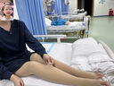 Panapopo醫用靜脈曲張彈力襪女男醫療型治療型小腿二級壓力祙長(cháng)筒襪加長(cháng)XL 曬單實(shí)拍圖