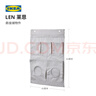 宜家（IKEA）LEN 萊恩布藝懸掛儲物兜門(mén)后收納掛袋多層兒童玩具收納袋學(xué)生宿舍 帶有圓點(diǎn)/淡灰色45x64cm 曬單實(shí)拍圖