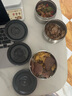 樂(lè )扣樂(lè )扣（LOCK&LOCK）三層便攜式304不銹鋼保溫飯盒保溫桶便當盒+飯盒包 深灰色2L 曬單實(shí)拍圖