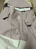 森馬（Semir）[陳都靈同款]四防外套女中長款寬松撞色防護夾克秋裝通勤戶外上衣 【明星同款】紫白色調(diào)00471 M 曬單實拍圖
