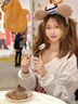 佐敘衛衣女掛脖背心兩件套v領(lǐng)2025新款秋冬季加厚設計感寬松上衣早春 灰麥色【衛衣+紅色背心】 L 【建議100-120斤】 曬單實(shí)拍圖