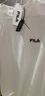 斐樂(lè )（FILA）新款純色LOGO經(jīng)典標志男女情侶T恤打底內搭短袖運動(dòng)套頭戶(hù)外上衣 白色 M 曬單實(shí)拍圖