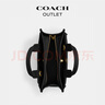 蔻馳（COACH）奧萊女士COACH蛇型文字NEW YEAR CARGO 26號托特包 B4/黑色 曬單實(shí)拍圖