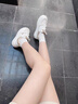 UNITESWAY小白鞋女2025秋季新款牛皮百搭休閑鞋女時(shí)尚簡約通勤舒適軟底女鞋 白色【皮面】 35 曬單實(shí)拍圖