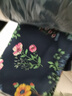 簡(jiǎn)當夏裝新款加大碼女裝寬松顯瘦百搭復古文藝碎花棉質(zhì)T恤上衣女2336 深藍色 均碼 【160斤以下】 曬單實(shí)拍圖