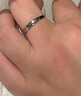 木林汐七夕情人節禮物18K金戒指白金對戒活口閉口求婚訂婚結婚戒送女友 輕奢款情侶戒指（閉口聯(lián)系客服 曬單實(shí)拍圖