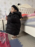 G.DUCKKIDS童裝兒童羽絨服男童中長款加厚男孩外套冬季寶寶衣服過膝長款冬裝 黑色 90 建議80-90cm1歲半-2歲 曬單實(shí)拍圖