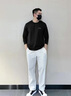 Camat Killy【雙層領(lǐng)親膚莫代爾】2025新款高端圓領(lǐng)男士百搭打底衫長(cháng)袖T恤 摩卡色（柔軟舒適親膚） 【全場(chǎng)滿(mǎn)2件減50元】 L 120-135斤 曬單實(shí)拍圖