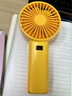 艾美特（AIRMATE）手持風(fēng)扇臺立迷你便攜可愛(ài)usb可充電小風(fēng)扇迷你電風(fēng)扇辦公室 3000mAh電池+電量屏顯CM-RD26S-2黃 曬單實(shí)拍圖