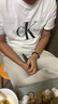 GXG男裝  零壓系列多色泡泡紗錐形長(cháng)褲24年春季 米灰色 170/M 曬單實(shí)拍圖