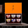 青天問(wèn)月琺瑯彩茶杯主人杯女士品茗杯套裝禮盒個(gè)人杯茶盞功夫茶具陶瓷禮品 鳥(niǎo)語(yǔ)花香品茗杯六杯禮盒裝 曬單實(shí)拍圖