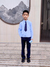 衣諾坊男生演出服西服襯衫套裝西褲學(xué)生表演服校園團體花童禮服兒童園服 曬單實(shí)拍圖