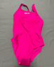 洲克（ZOKE）泳衣女專(zhuān)業(yè)連體三角運動(dòng)訓練修身泳衣125501155-3 亮玫紅 L  曬單實(shí)拍圖