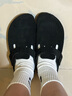 BIRKENSTOCK勃肯德國進(jìn)口男女款牛皮絨面革軟底Boston包頭拖鞋 黑色窄款0660473 37 曬單實(shí)拍圖
