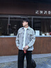 gxg.jeans男裝長(cháng)袖襯衫 灰色小香風(fēng)肌理潮流時(shí)尚襯衣寬松 25秋新品 灰色 L (175) 曬單實(shí)拍圖