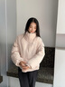 坦博爾【泡芙雙面穿】羽絨服女新款25年秋冬短款時(shí)尚立領(lǐng)外套TB5550320D 蘿黛粉 S (160) 曬單實(shí)拍圖