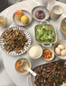 念昂景德鎮高端日式碗碟套裝家用餐具新款釉下彩陶瓷餐具高顏值飯碗菜[10人食禮盒裝] 58件套 曬單實(shí)拍圖