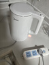 美的（Midea）電熱水壺煮水壺家用小型電燒水壺 0涂層食品級304不銹鋼雙層防燙無(wú)縫內膽1.5升容量 1566 曬單實(shí)拍圖