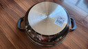 美廚（maxcook）316不銹鋼火鍋28cm 湯鍋火鍋復(fù)底帶蓋 燃?xì)怆姶艩t通用 MCT1969 曬單實(shí)拍圖