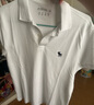 ABERCROMBIE & FITCH【經(jīng)典小麋鹿】男裝25夏季美式通勤POLO衫短袖T恤KI124-5182 白色 S (175/92A) 曬單實(shí)拍圖