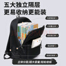 回力雙肩包男士背包大容量時(shí)尚休閑旅行包電腦包高中大學(xué)生初中書(shū)包女 黑色【沖天鴨掛件】 曬單實(shí)拍圖