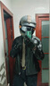 LaMaxZa摩托車騎行服真皮機車哈雷風(fēng)皮衣加肥加大碼牛皮男服修身短款哈雷 無骷髏黑色 L 碼 曬單實拍圖