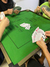 摜圣摜蛋桌折疊摜蛋專用桌麻將慣蛋撲克比賽棋牌桌餐桌高端加厚不擋腿 【鋁合金邊框丨加厚加粗】綠90CM 加厚碳素鋼折疊腿丨摜蛋專用桌 曬單實拍圖
