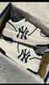 美職棒（MLB）官方學(xué)長(cháng)鞋女鞋子 情侶運動(dòng)鞋小白鞋NY休閑鞋增高板鞋男3ASXCA12N 紐約洋基隊/米白色/拍大半碼 39 (250mm) 曬單實(shí)拍圖