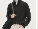 森馬（Semir）王安宇同款森柔毛衫男半開(kāi)襟高領(lǐng)針織衫含羊毛25毛衣109725107105 曬單實(shí)拍圖