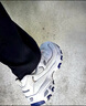斯凱奇（Skechers）女鞋秋冬小白熊休閑鞋子厚底增高百搭運動(dòng)軟底老爹鞋99999863 白色/海軍藍色/WNV 38 曬單實(shí)拍圖
