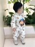 巴拉巴拉【商場(chǎng)同款】童裝嬰兒連體衣輕薄羽絨服冬裝寶寶衣服外出萌趣 白咖色調00315-白鴨絨 90 充絨量48g 曬單實(shí)拍圖