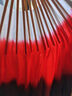 萬(wàn)疆跳舞扇舞蹈扇子真絲大雙面深紅漸變色古典舞廣場(chǎng)舞膠州秧歌扇 40cm飄頭 31cm扇骨 仿絲雙飄右手 新款激光裁邊 曬單實(shí)拍圖