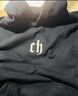 CHINISM CH重磅字母印花連帽衛衣男潮牌美式高街寬松上衣休閑帽衫 黑色 L （推薦 120-150斤） 曬單實(shí)拍圖