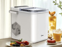 美的（Midea）制冰機 家用小型政府補貼迷你宿舍辦公室子彈冰冰塊制冰器廚房小家電 MBJ-12D17EA 曬單實(shí)拍圖