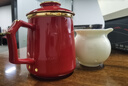 蘇氏陶瓷茶水分離杯辦公杯帶蓋過(guò)濾杯大容量泡茶杯當朝一品節日禮物 紅色 曬單實(shí)拍圖