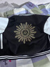 安初夏美式復古st太陽(yáng)光明之眼刺繡棒球服高街男女情侶網(wǎng)紅同款夾克外套 黑色升級版大太陽(yáng) M 曬單實(shí)拍圖
