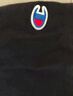 Champion冠軍夏季薄短袖純棉經(jīng)典胸口印花草寫LOGO圓領(lǐng)套頭T恤男女情侶 黑色 M 曬單實(shí)拍圖