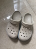 卡駱馳（CROCS）洞洞鞋貝雅卡駱班輕便耐磨一腳蹬休閑鞋|205089 冬日白/彩色-1LI 37 /38(230mm) 曬單實(shí)拍圖