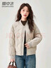 雪中飛短款羽絨服女棒球領(lǐng)2025春季新款時(shí)尚休閑簡(jiǎn)約百搭夾克外套 高級灰 S 曬單實(shí)拍圖