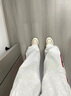 NYING美式條紋運(yùn)動(dòng)休閑褲男25秋季新款潮牌重磅衛(wèi)褲大碼寬松青少年長(zhǎng)褲 紅灰 XL （130-150斤） 曬單實(shí)拍圖