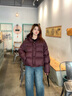 波司登（BOSIDENG）25新款羽絨服女短明星同款90絨泡芙脫卸帽冬厚保暖外套B250243102 勃艮第酒紅1896 M 165/88A 體重約125-140斤 曬單實(shí)拍圖