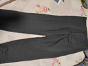 BESNOS意大利品牌冬季保暖褲女士桑蠶絲夾層修身男士棉褲高腰打底褲秋褲 男士黑色(桑蠶絲) L 曬單實(shí)拍圖