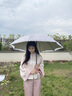 印象城彩膠遮陽(yáng)傘防曬防紫外線(xiàn)太陽(yáng)傘便攜戶(hù)外小巧雙層花傘  幽蘭小花 曬單實(shí)拍圖
