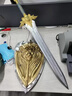 HKDA兒童玩具劍武器玩具劍模型炫酷兵器PU軟膠寶劍小男孩禮物cos道具 雄獅之心盾 3D立體1:1還原【軟膠安材質(zhì)】 曬單實(shí)拍圖