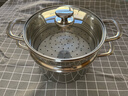 蒸鍋家用304不銹鋼食品級蒸屜蒸饅頭湯鍋一體燃氣灶電磁爐 蒸鍋 24cm 曬單實(shí)拍圖