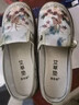 老北京布鞋春秋舒適休閑輕便印花一腳蹬媽媽鞋中老年防滑布鞋 粉色 39 曬單實(shí)拍圖