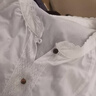 MsShe【天絲棉】大碼女裝2025秋裝胖mm花邊長(zhǎng)袖襯衫牛仔馬甲套裝 襯衫-純白色現(xiàn)貨 3XL 曬單實(shí)拍圖
