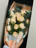 艾斯維娜鮮花速遞11朵玫瑰花束送女友生日禮物全國同城配送 19朵香檳玫瑰禮盒 曬單實(shí)拍圖