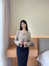 尚靜小香風(fēng)法式知性?xún)?yōu)雅外套25年秋新氣質(zhì)圓領(lǐng)長(cháng)袖上衣 淺卡其色 M 曬單實(shí)拍圖