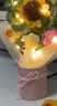 柏愛(ài)向日葵手工永生花生日禮物女中秋禮品伴手禮針織花束實(shí)用紀念擺件 曬單實(shí)拍圖